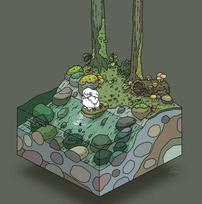 「moss mushroom」 illustration images(Latest)