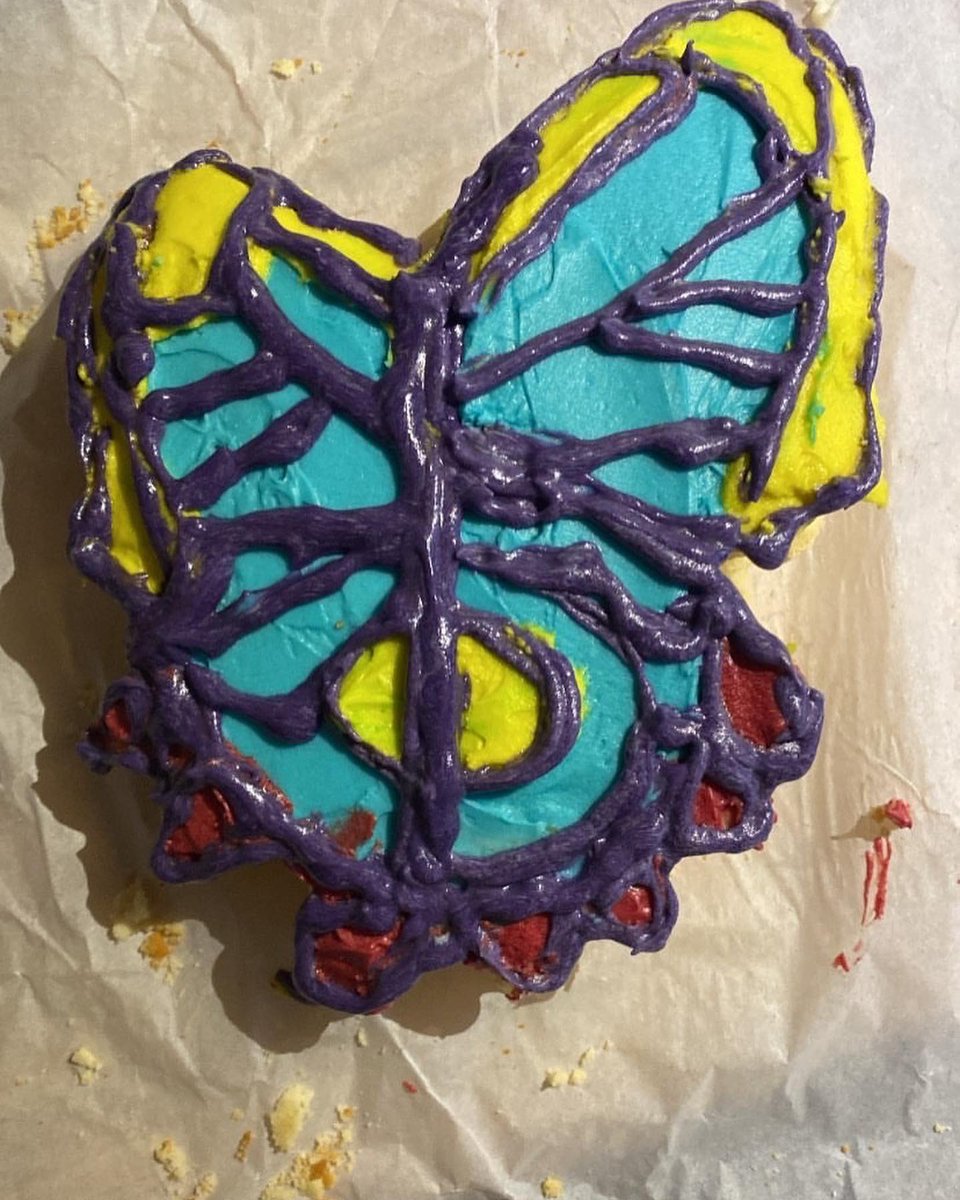 BoyleStreet's tweet photo. We're absolutely loving Justine's cake attempt at our butterfly logo😁! For her #BS40Challenge, supporter Justine has committed to getting creative by making "Very Ugly Cakes" by commission/donation.

We can't wait to see more! 
#cakefails #looksdelishtho https://t.co/qgo8DsCztl