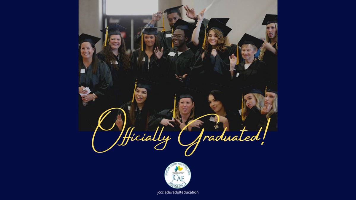 JCAE_JCCC's tweet photo. Whether it's kindergarten, community college, grad school, anything between, or anything beyond - congratulations to all the grads out there!
#GEDGradWeek
https://t.co/HF4BI0Xrez https://t.co/MsLt19CzuW