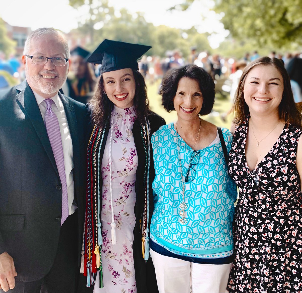 We were thrilled & proud to see Maria Potts graduate summa cum laude from @FromTheHilltop today with a BS in psychology, & minors in music and religion! She moves on this fall to begin her PhD work in behavioral neuroscience at West Virginia University. #ForwardEver