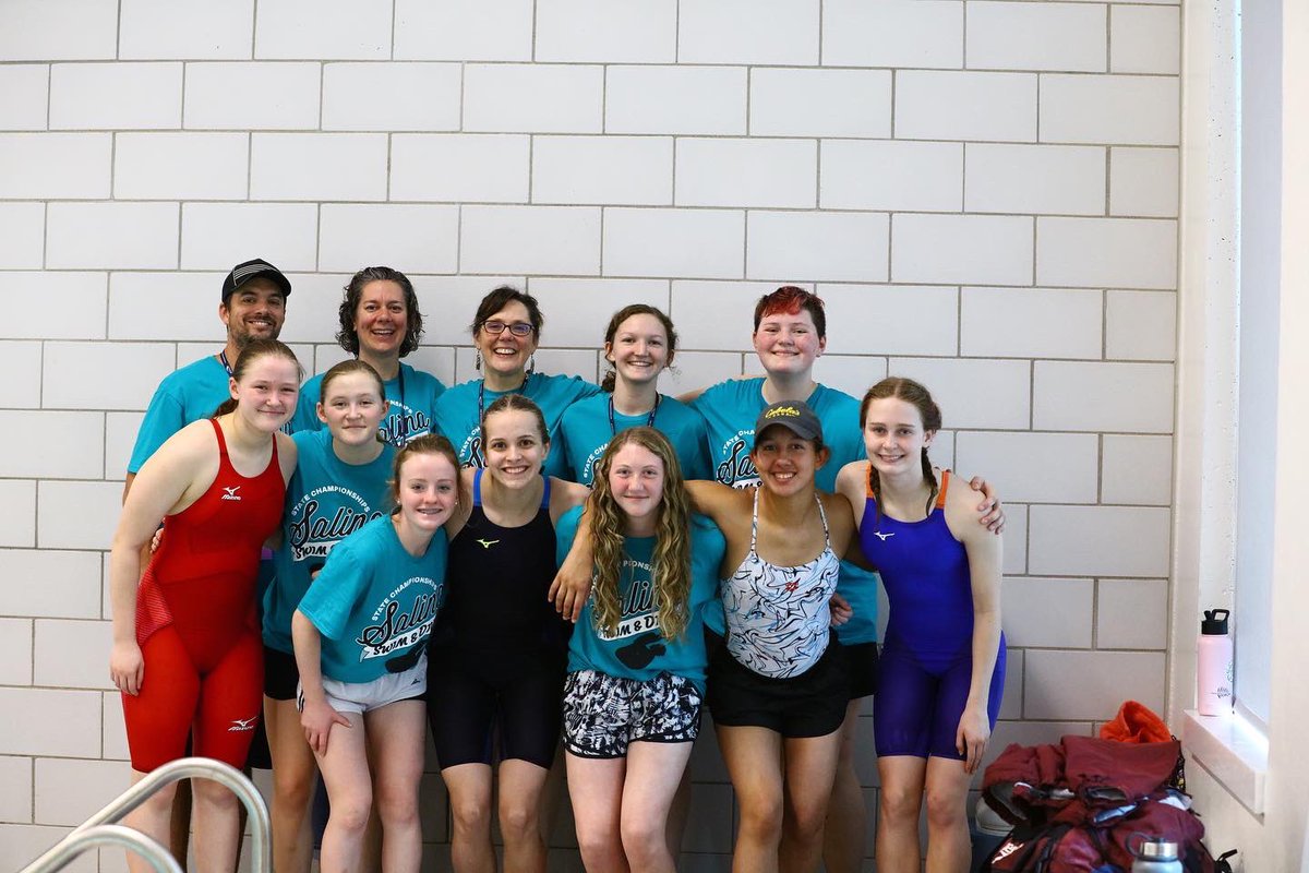 Every girl. Every event. Coming back to swim tomorrow. 200 medley relay coming back in 11th; 200 Free relay- went from 24th seed to 13th! Azbey broke school records in the 50 freestyle and her own 100 fly record by 2 seconds! Zoe broke her own 100 breast record <a href="/SC_Mustangs/">Salina Central High School Athletics</a>