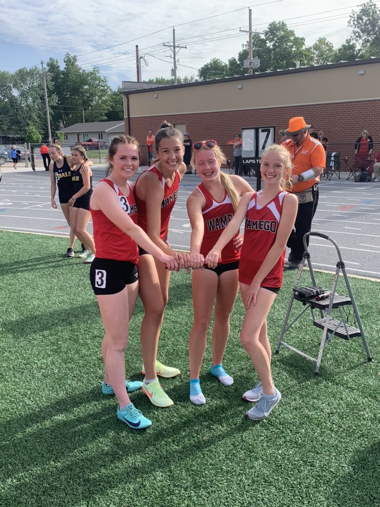 wamegotrack's tweet photo. State Qualifier #3. Womens 4x800 https://t.co/pE3uTDP3mm