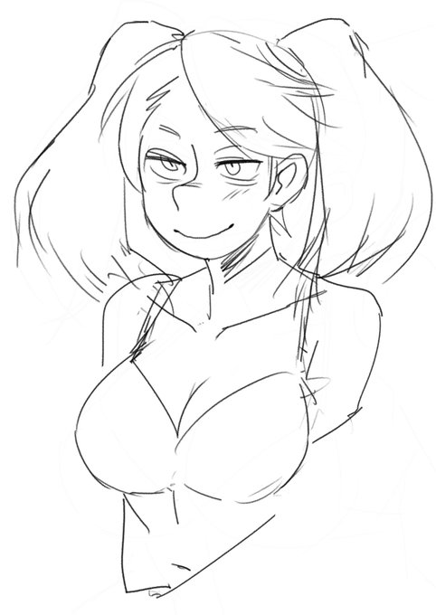 5分で描いたギャン子と去年描いたギャン子の顔と身体の比率をいじったのをば 