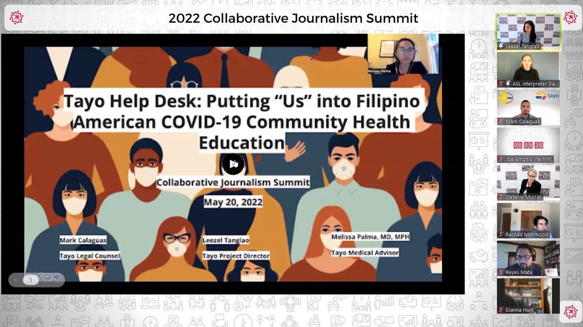 ghostshowers's tweet photo. Honored to join @tayohelp co-founders @leezeltanglao @IssaPalma for today's #CJS2022 lightning talk. Arguably 9 min wasn't nearly enough time to tell the full story, but we packed a lot in! Thanks @CenterCoopMedia for the invite 🙏🏽 #CollaborativeJournalismSummit #collaborativej https://t.co/DwS29vh8Yp