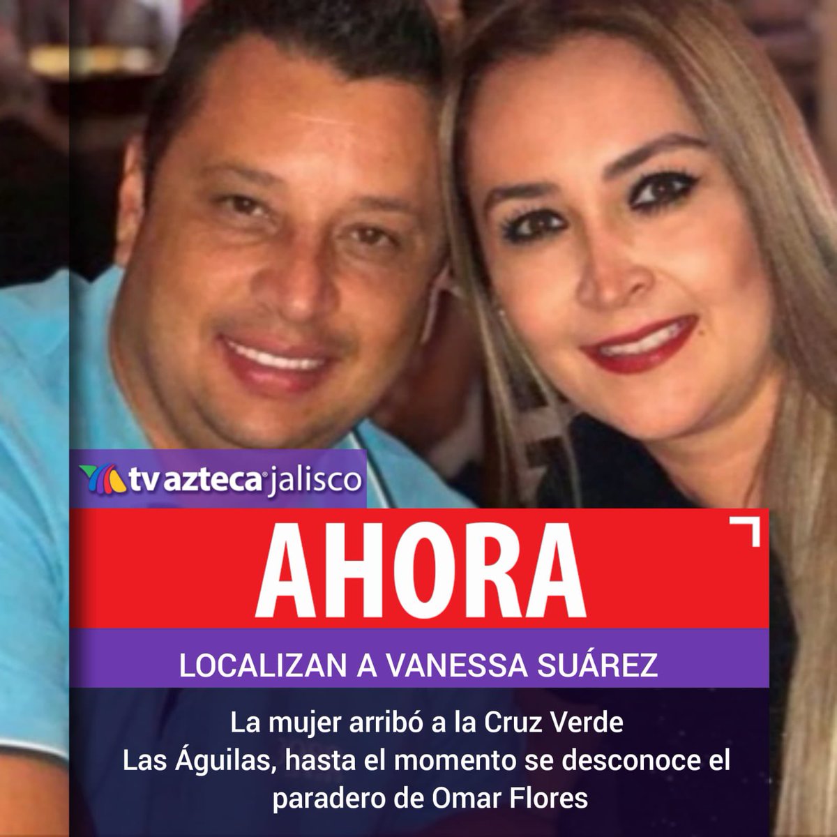 TVAztecaJalisco's tweet photo. 🔴#AHORA Confirma la Comisaría de la Policía de Zapopan que ya fue localizada la femenina la cual fue privada de la  libertad junto a un hombre por sujetos de una camioneta blanca en el parque de la Calma. https://t.co/nmTNc1rFW6
