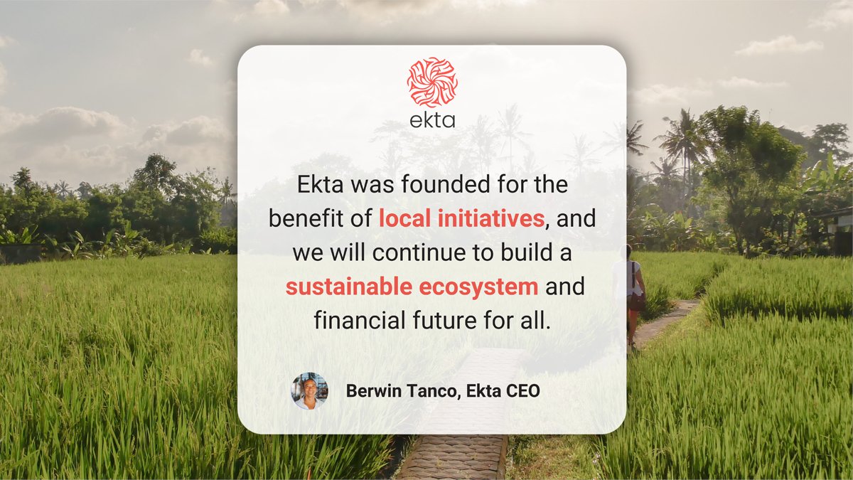 At #Ekta, we believe in creating a better future for everyone — a future that benefits not only the people but the world we live in too 🌍

Go to ekta.io and join us in our mission.

#NFT #blockchain #crypto