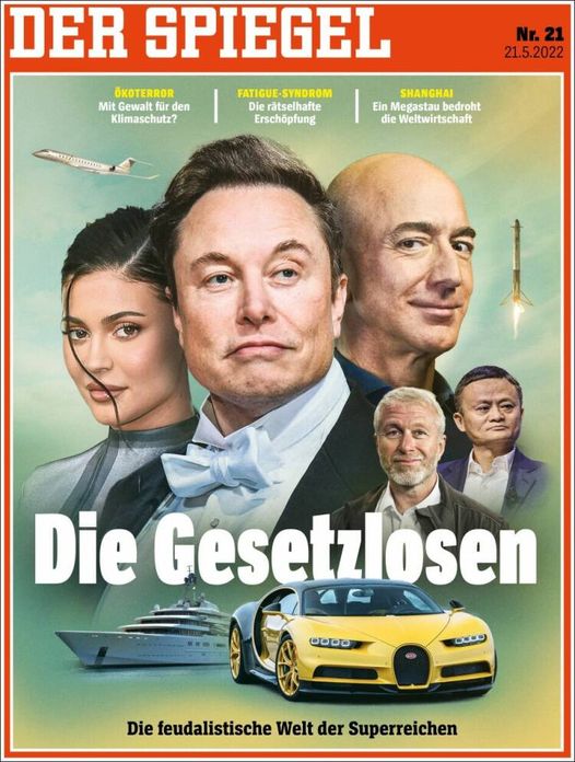 gerdwenzel's tweet photo. Capa e matéria principal da "Der Spiegel" deste fim de semana: "Os sem lei - o mundo feudal dos super-ricos" https://t.co/JuM04WIJ8V