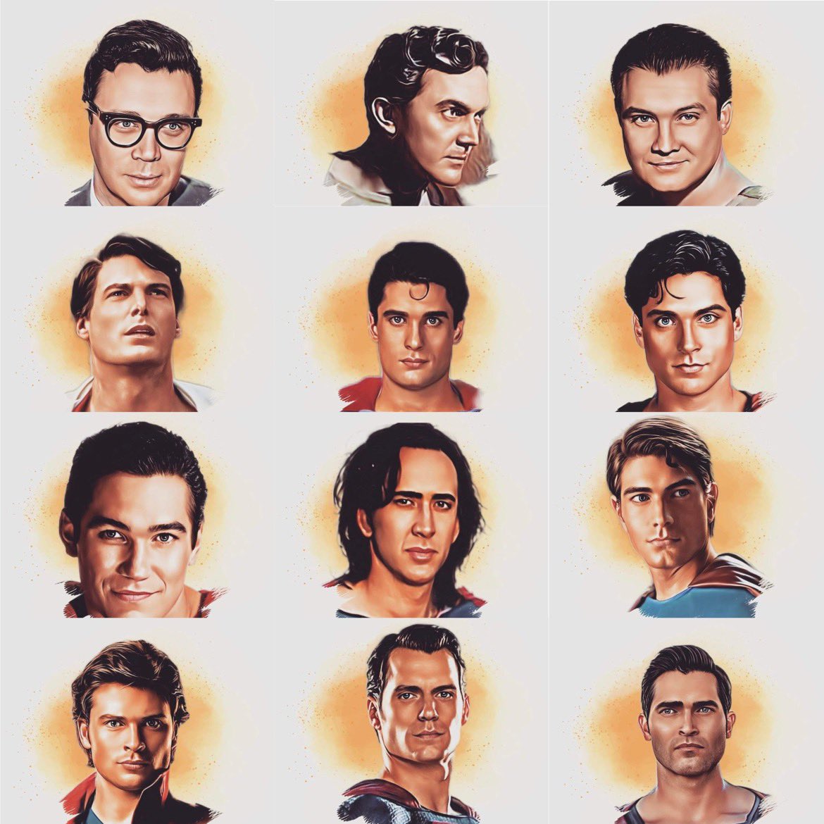 WorldsFinestPH's tweet photo. Little late to the party with that app but I thought this would be fun. I unfortunately couldn’t find a decent (clear) picture of Bob Holiday. 
#superman #manofsteel #supermanmovie #christopherreeve #henrycavill #superman1978 #brandonrouth #supermanart https://t.co/yvNZca4wz8