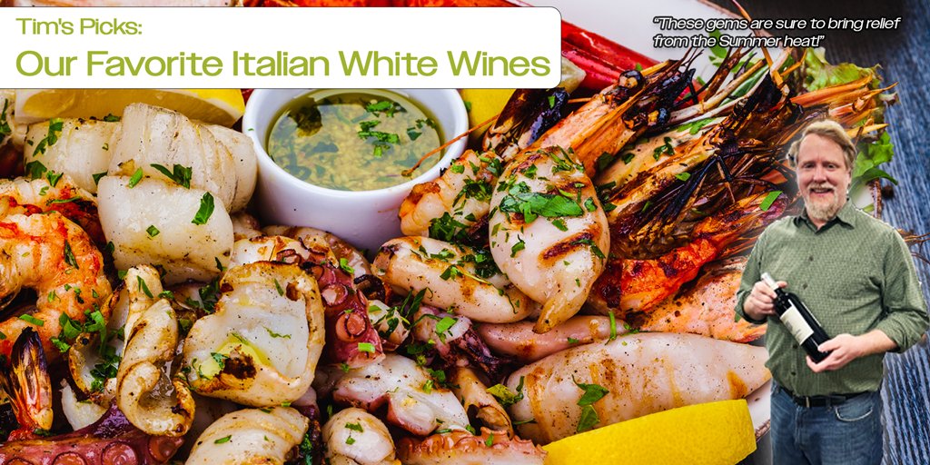 MacBeverage's tweet photo. Our Favorite Italian White Wines...
These gems are sure to bring relief from the Summer heat!
#sommelier #somm #winepro #wineenthusiast #winelover #oenology #wineworld #wine #vino #instawine #winestagram #vin #tgif #italianwine #italy 
https://t.co/ySrCJNdSm6 https://t.co/yw5zqpgKbj