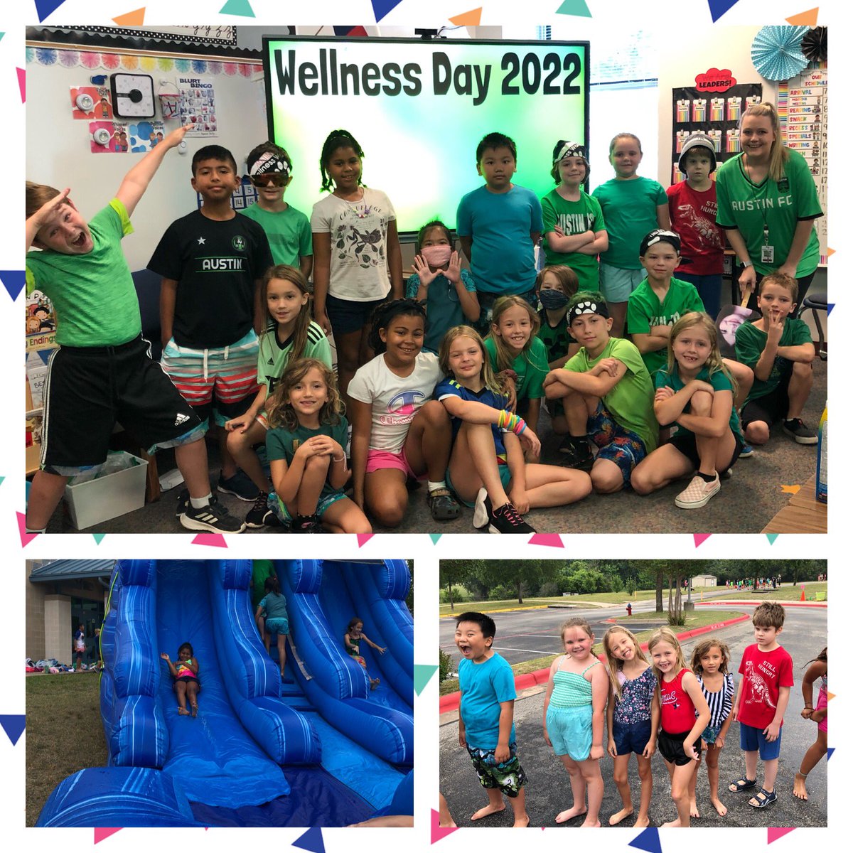 mrsleatherman2's tweet photo. We had our 2nd grade Field Trip yesterday and Wellness Day today☀️🕶🛝 We are exhausted but had SO much fun!!! #bpecats @BPEWildcats @BlacklandPTA https://t.co/W3L03KQcIw