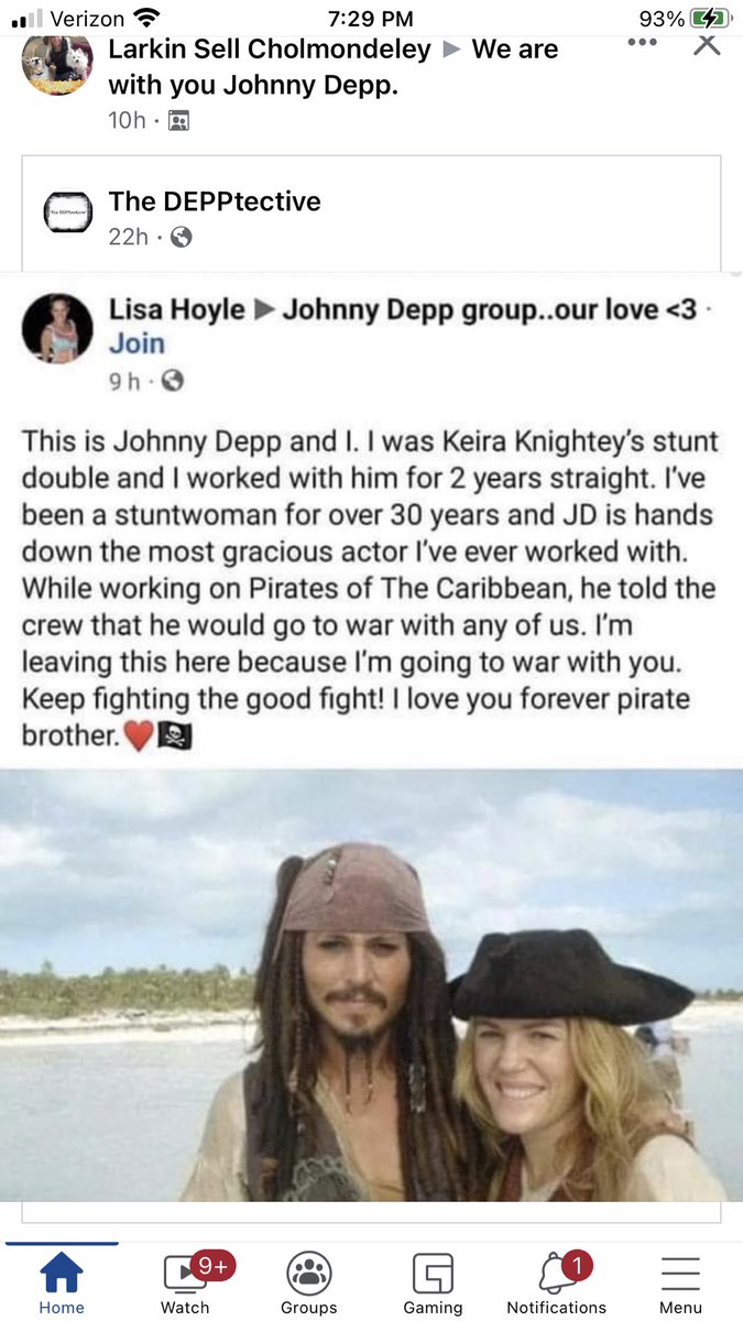 Screenshot’ed this from one of my JFJD Facebook groups. It brought me to tears. #JusticeForJohnnyDepp 💜