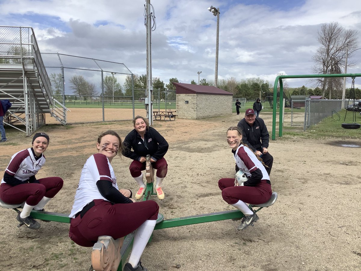 SCSball's tweet photo. Two weeks ago today we were 4-3 and playing in a tough Mankato invitational!  Today we finished the season 16-4 after winning 12 of 13 games in a marathon stretch of softball!  Rest on the weekend …….and playoffs start Monday!  🥎🥎🥎 https://t.co/53q2lpwz7u