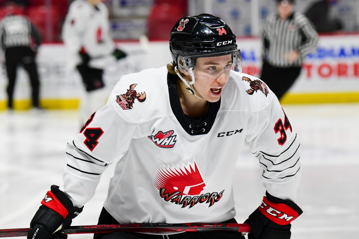 MJWARRIORS's tweet photo. Cordel Larson joined the Warriors at the WHL Trade Deadline in January.

While his time in Moose Jaw was only a fraction of his WHL career, Larson made an impact on the Warriors.

Read more: https://t.co/aPg3yS0uQ7

#WeAreRelentless | @cordel_larson https://t.co/XeM9Rj6RvB