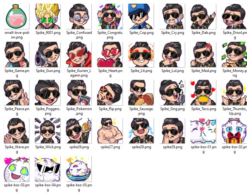 SpikeCollects's tweet photo. I need your help! I need suggestions for new emotes. 😍 https://t.co/VW5IATe2lm