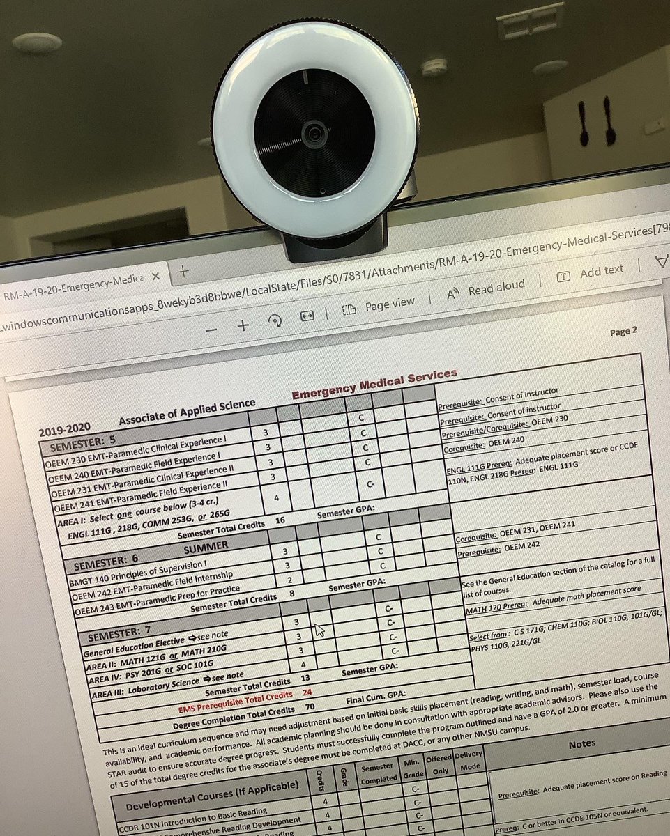 hamicrews's tweet image. Here are all the classes I have to take to get the degree!! 
@nmsu 
#nmsu #emtstudent #emtbasic #emtintermediate #emtparamedic #assosiatesdegree