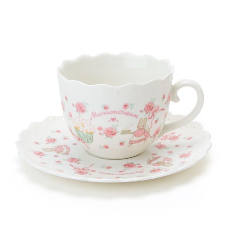 sanriodaily's tweet photo. marron cream tea set 💫 https://t.co/gK2CWfwnHA
