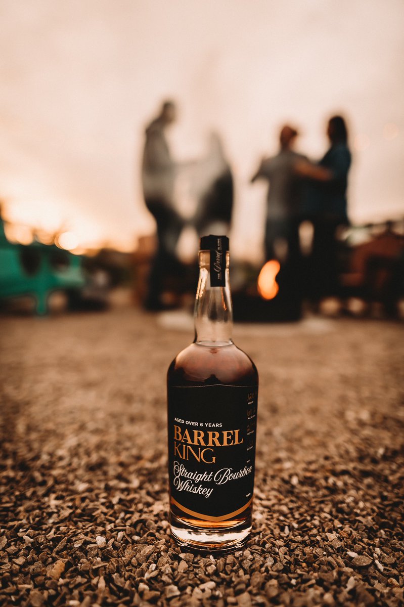 Drinking #BarrelKing and listening to #ZachBryan American Heartbreak around the fire.  Perfect Friday night! 🥃