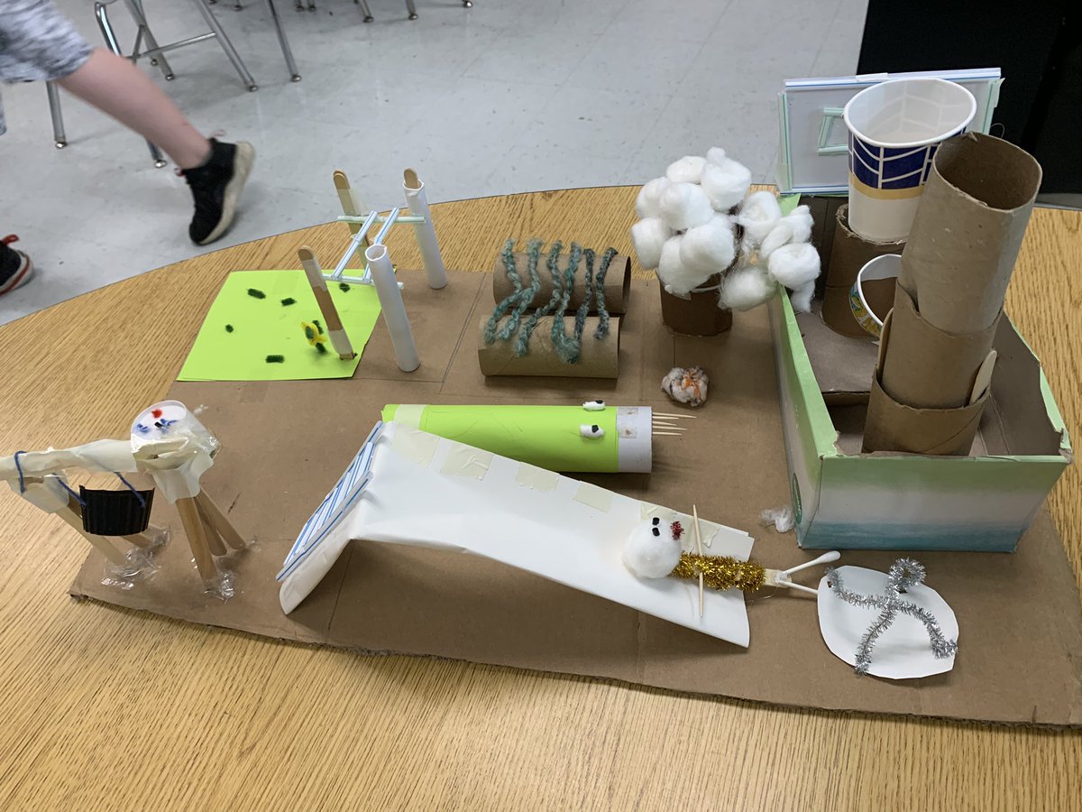 mrsemmagthomas's tweet photo. Learning about simple machines and scale dimensions led to our students collaborating to build a playground design for our school! Very proud of their hard work and final products! https://t.co/lysTJQWEv4