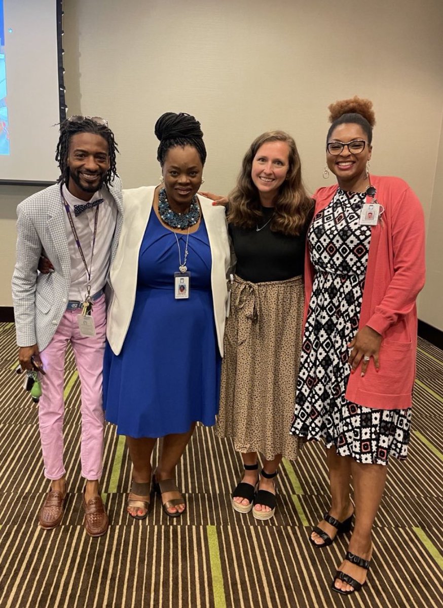 Simply the BEST. Thank you to our impeccable cohort coordinators- Mario Terry, @sdm_leadlearner, @kortneyhowerton, & @WyndiErvin for leading, nurturing, and encouraging our @WCPSSfuturetchr during this week’s conference. ❤️