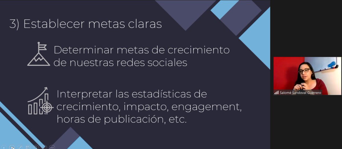 YoEmprendoUCE's tweet photo. #SaloméSandoval, Master en Ciencia Política y Comunicadora Social, nos habló sobre; lo que se quiere comunicar, redes sociales ha utilizar, establecer metas, identidad, tipos de contenidos.
#Modulo3
#MarketingDigital
@YoEmprendoUCE
@lacentralec
@DVSUCE https://t.co/AooG17Hf1J