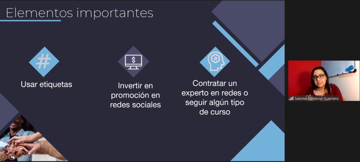 YoEmprendoUCE's tweet photo. #SaloméSandoval, Master en Ciencia Política y Comunicadora Social, nos habló sobre; lo que se quiere comunicar, redes sociales ha utilizar, establecer metas, identidad, tipos de contenidos.
#Modulo3
#MarketingDigital
@YoEmprendoUCE
@lacentralec
@DVSUCE https://t.co/AooG17Hf1J