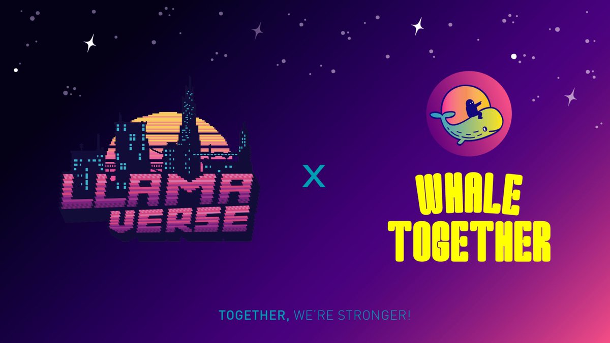 WhaleTogether (@whaletogether) on Twitter photo WhaleTogether 🤝 Llamaverse
We're so stoked to announce a long-term strategic partnership with <a href="/Llamaverse_/">Llamaverse</a> @LVCollabs ! 😍
You can find more details on the partnership inside our discord 👉 discord.gg/whaletogether
Together, we're stronger! 🐳 WhaleTogether 🤝 Llamaverse
We're so stoked to announce a long-term strategic partnership with <a href="/Llamaverse_/">Llamaverse</a> @LVCollabs ! 😍
You can find more details on the partnership inside our discord 👉 discord.gg/whaletogether
Together, we're stronger! 🐳
