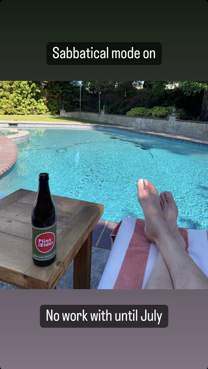 Sabbatical mode on. No work until July.