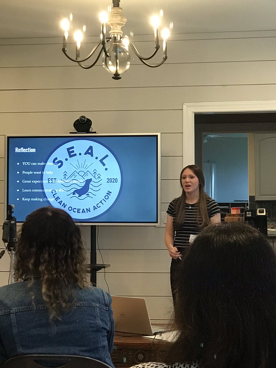 Congratulations Jackie Rogers, Samantha Flores Castillio and Ryan McCormack on being one of the 6 Graduates of this years Clean Ocean Action SEAL Program.  Their presentations at tonight’s ceremony were truly inspiring.