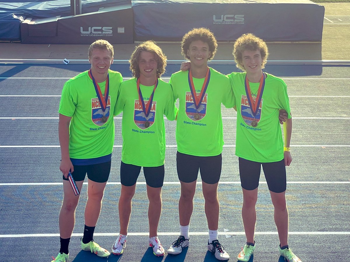 MJergenson23's tweet photo. Congratulations to the Polk County 4x400 team for winning state and breaking the school record. We are so proud of you! @Supersave23 @JergensonJeff @CitadelTrack #MoreToGive #NotFinished https://t.co/nbVwOWelh9