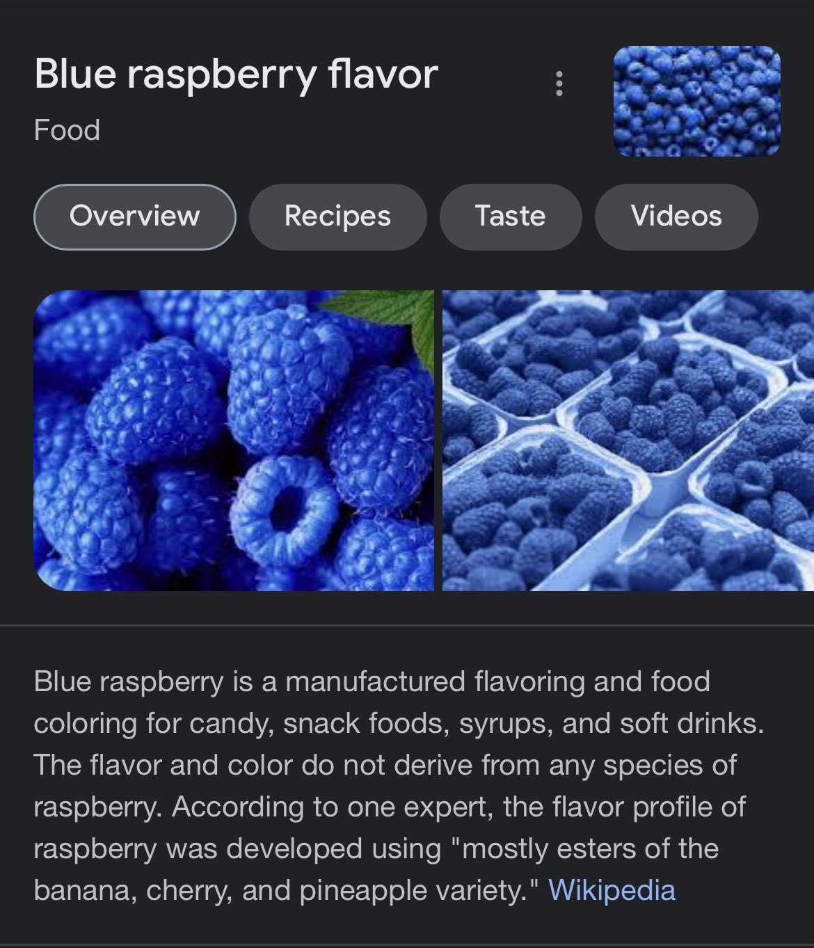 Blue Raspberry Real Fruit