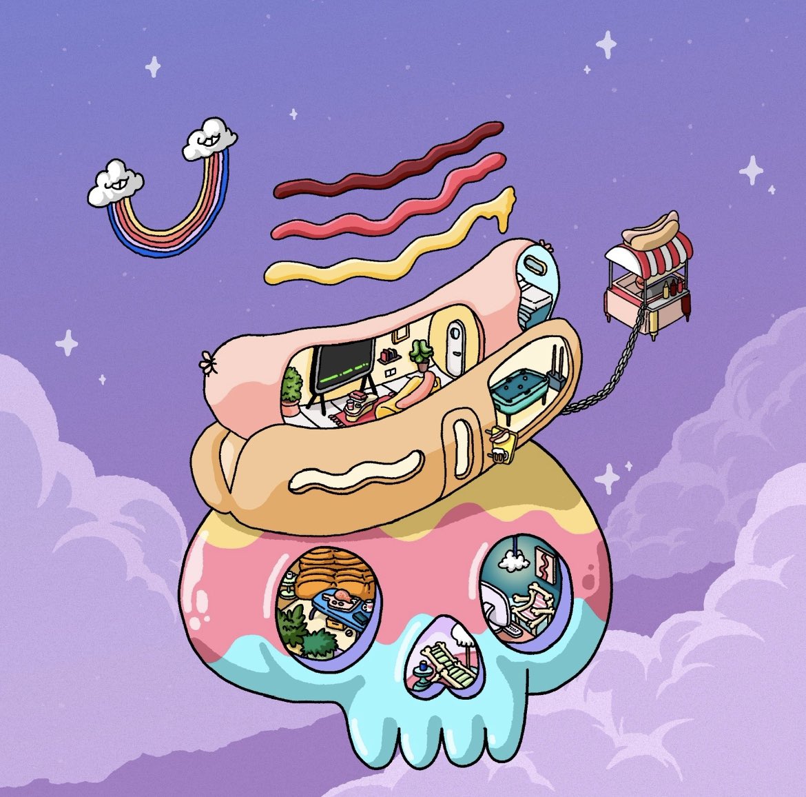 TastyBonesNFT's tweet photo. Lofi Lofts x TastyBones 

our frens over at Lofi Lofts allocated 5 WL spots for us! 🎁

how to enter:
- follow both @LofiLoftsNFT &amp; @TastyBonesNFT
- like + rt
- ends in 24 hrs https://t.co/tVubW8P6af