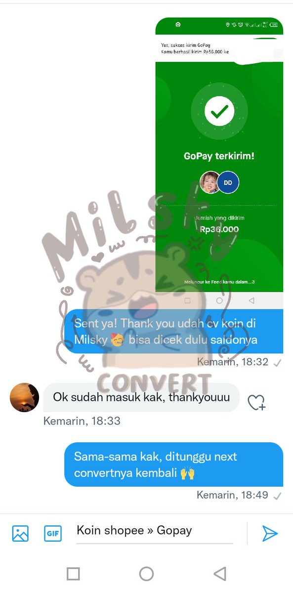 milskyproofs's tweet photo. ㅤㅤㅤ
[𝐔𝐩𝐝𝐚𝐭𝐞 𝐓𝐞𝐬𝐭𝐢] 👾

Convert #testibymilsky

2380. Koin shopee» Gopay
2381. Spaylater » Spay
2382. Spaylater » Spay
2383. Spaylater » Spay https://t.co/djehqZf6PJ