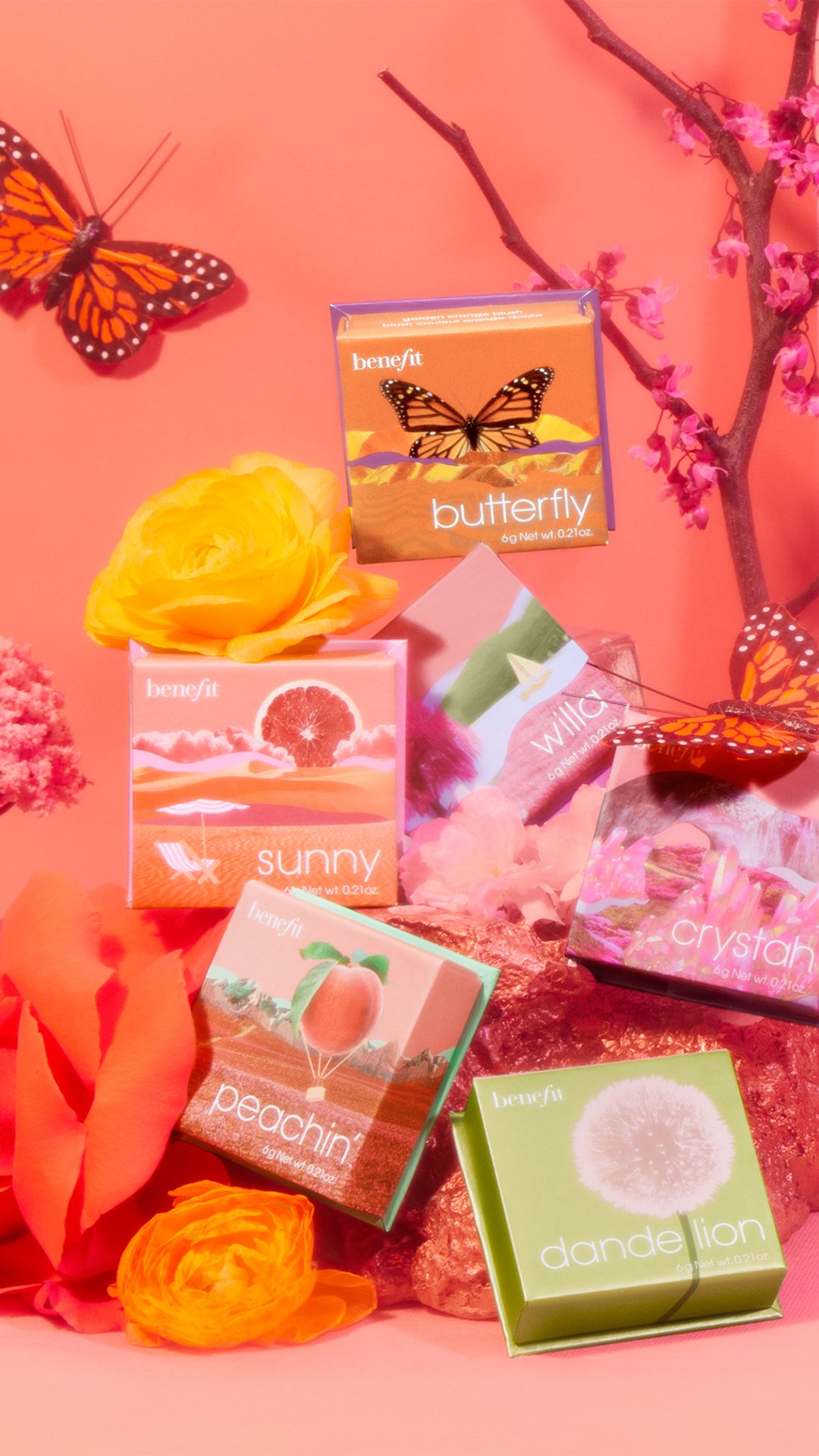 Benefit Cosmetics - WANDERful World Blush Collection packaging