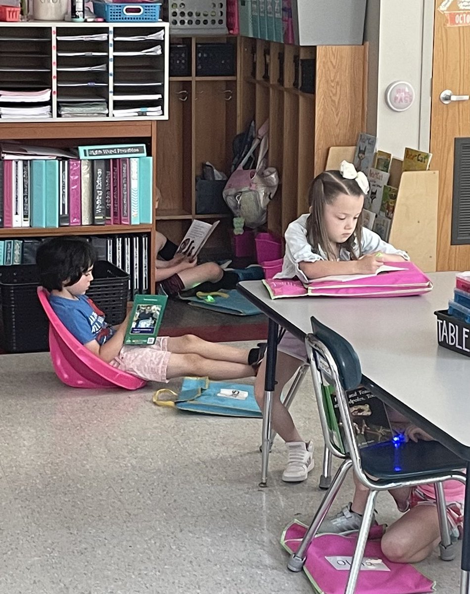 LeRoyWSS's tweet photo. Flashlight Friday in Miss Turman’s room is one of our favorite ways to end the week. These first graders are readers and leaders! 📚🔦 #readerscommunity https://t.co/8hFThMASFY