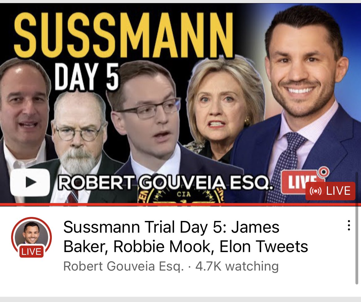 RoxPickering's tweet photo. Sussmann Trial Day 5: James Baker, Robbie Mook, Elon Tweets #Elon #RobbieMook #jamesbaker #SussmannTrial #Sussmann #Clinton #HilaryClinton #Trump
https://t.co/FDn2M64JKw https://t.co/vHeTrSFwSx