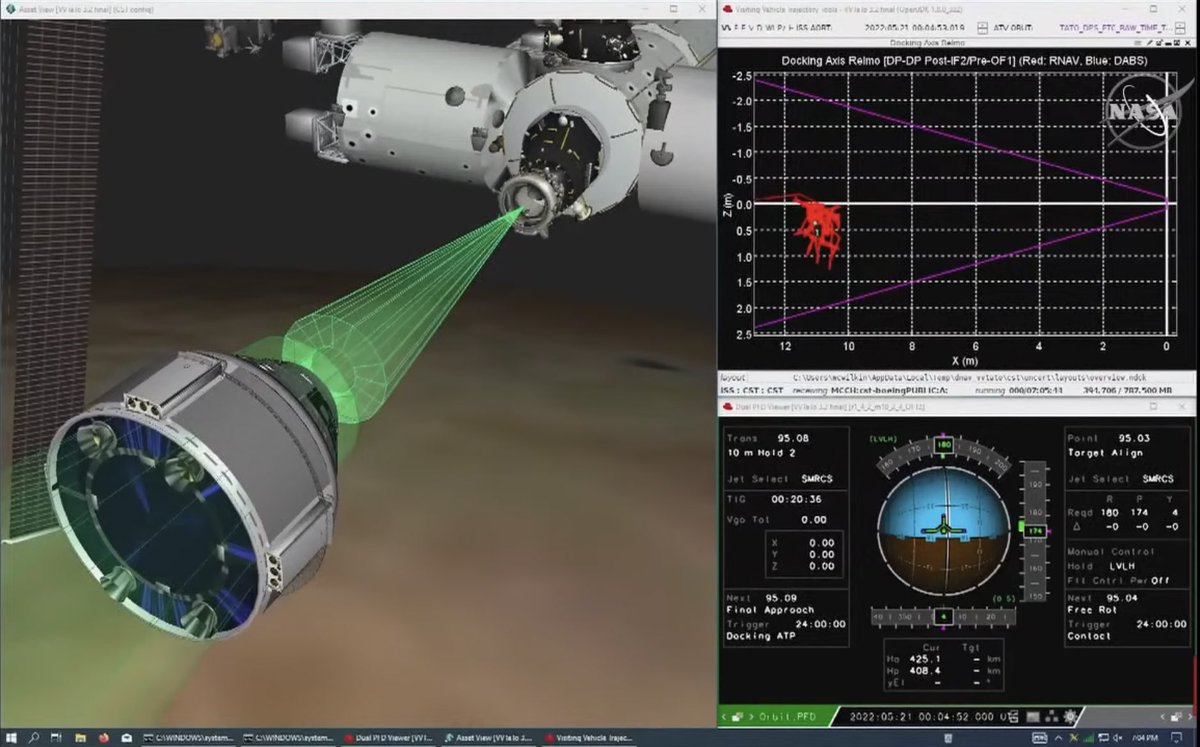 Boeing and NASA are now using nearly all of the margin on this orbit's docking window. https://t.co/05oigDPcVe