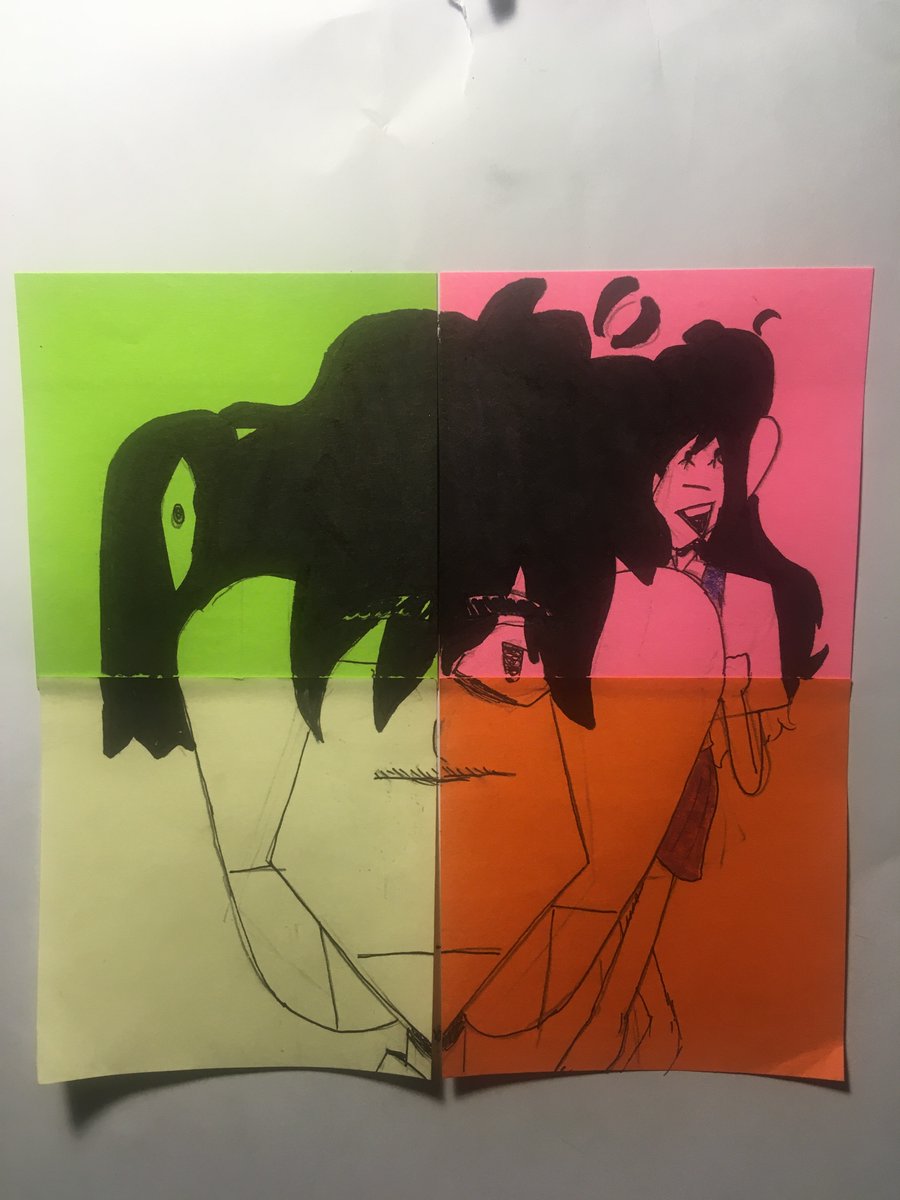 neko_b1t's tweet photo. silly little omori fanart slaying fr #OMORI #omorifanart #omorimari #mariomori #stickynotedrawing https://t.co/Us5fQuw2SB
