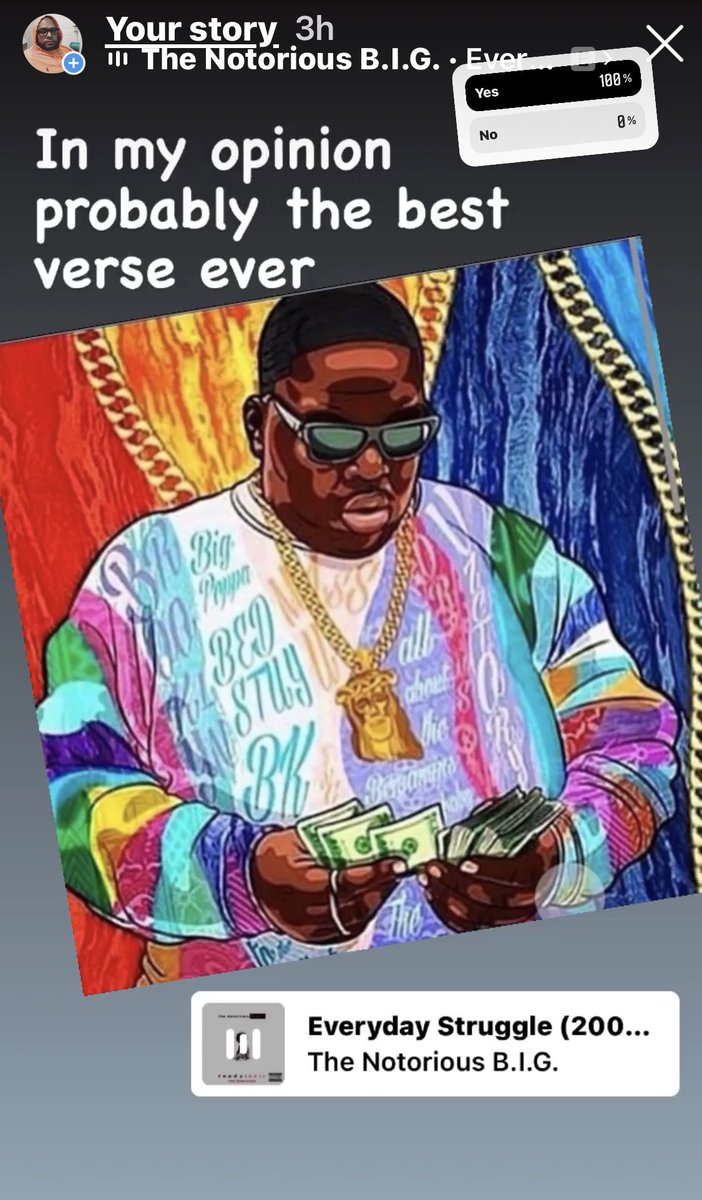 GsTakmillz10's tweet photo. What’s your favorite Biggie Verse? #Biggie #Biggie50 Happy birthday from #ShermanWontShare #ComingSoon #Brooklyn #MachineGunFunk #EverydayStruggle https://t.co/IEZuGh2LBi
