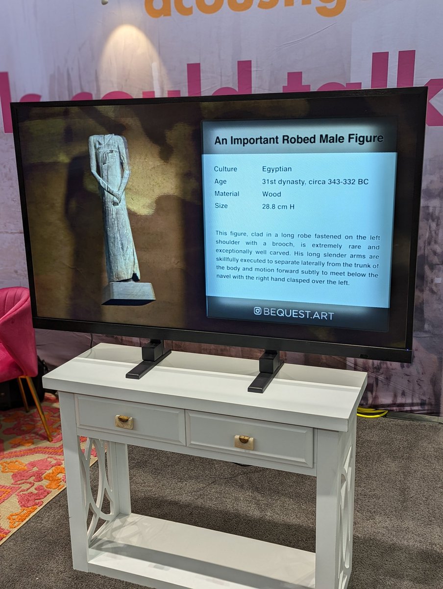 BequestArt's tweet photo. Exciting collab with @acoustiguide @Magnetic3D showcasing cultural heritage on 55" Glasses-free 3D “Holographic” Display to upgrade museum exhibits with immersive XR visuals at American Alliance of Museums Expo! @AAMers

#museum #Museums #aam22 https://t.co/GM9e0Xmuca