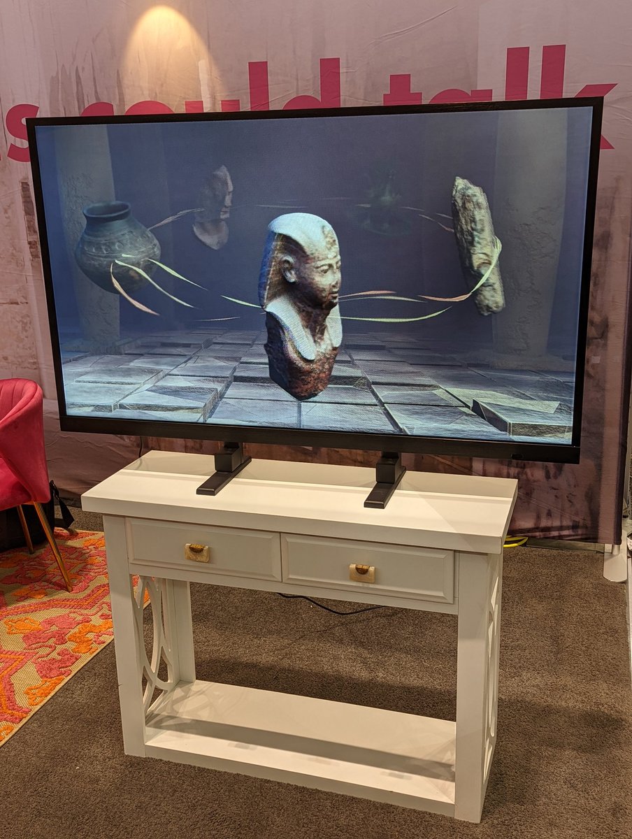 BequestArt's tweet photo. Exciting collab with @acoustiguide @Magnetic3D showcasing cultural heritage on 55" Glasses-free 3D “Holographic” Display to upgrade museum exhibits with immersive XR visuals at American Alliance of Museums Expo! @AAMers

#museum #Museums #aam22 https://t.co/GM9e0Xmuca