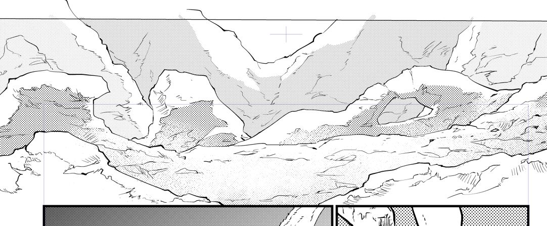 アユシェアイアの頃と比べると、岩を描くの上達してきた気がする。この描き方はこれで好きだけど。 
