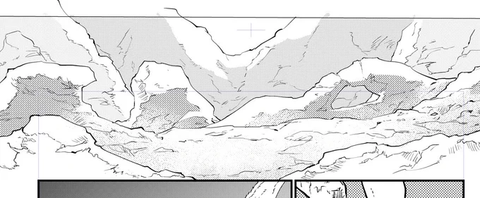 アユシェアイアの頃と比べると、岩を描くの上達してきた気がする。この描き方はこれで好きだけど。 