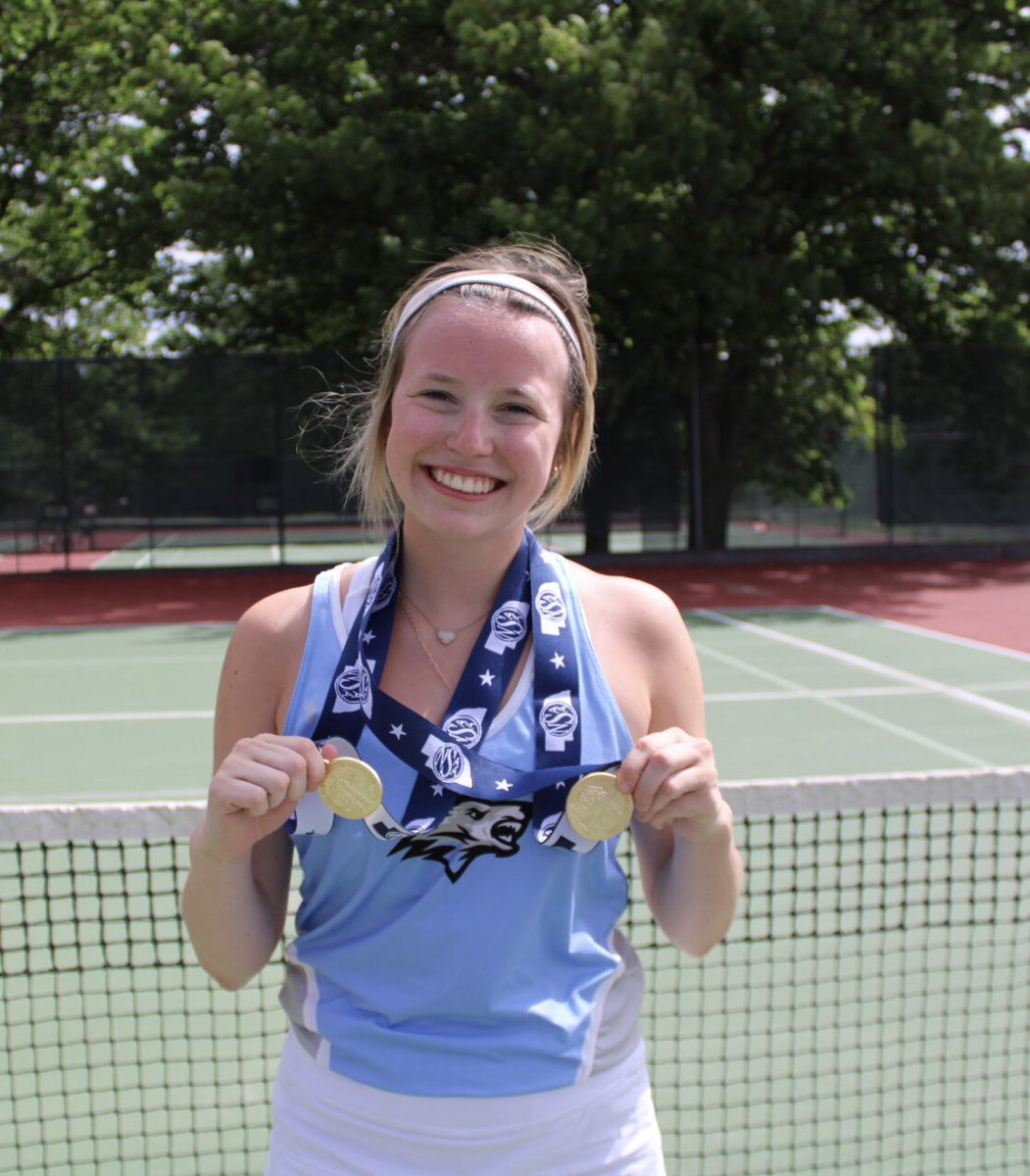Ryanwolf10's tweet image. 🏆🥇🎾State Champs!!
Congrats to @elknorthtennis on being crowned 2022 Class B State Tennis Champions today! Complete team effort brought home the trophy.  

Also big props to @hayleewolf_ &amp;amp; @CamrynJacobsme1 on their State Championship in 1 Doubles!! Who knew!  #gowolves 🥇🥇🎾🐺