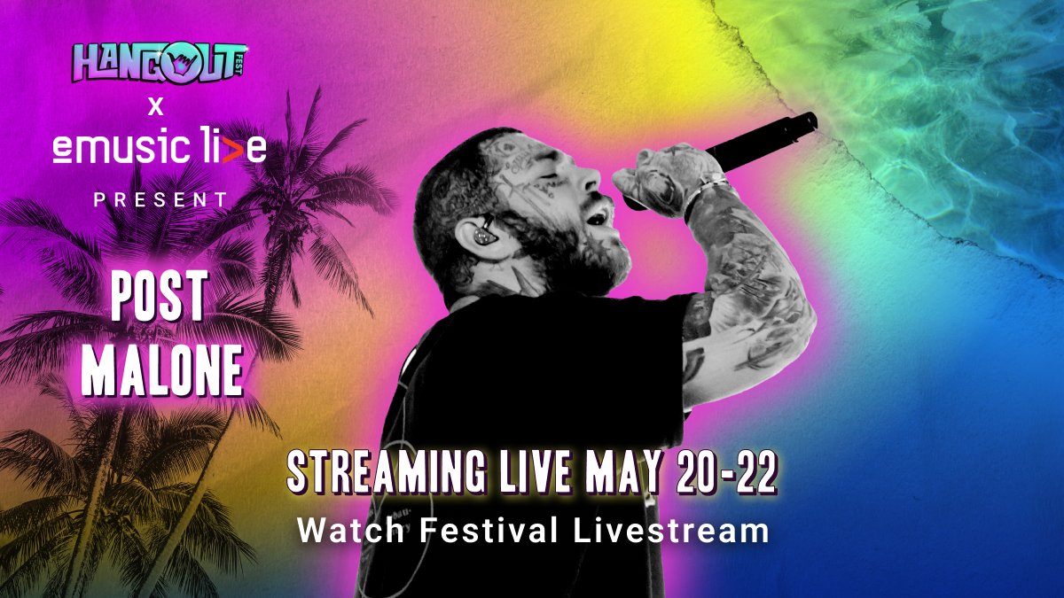 eMusic (@emusic) on Twitter photo Its Day 1, Catch <a href="/PostMalone/">Post Malone</a> live at <a href="/Hangoutfest/">Hangout Music Fest</a>! Livestream passes now on eMusic Live. watch.emusiclive.com/HangoutFest/eM⦠Its Day 1, Catch <a href="/PostMalone/">Post Malone</a> live at <a href="/Hangoutfest/">Hangout Music Fest</a>! Livestream passes now on eMusic Live. watch.emusiclive.com/HangoutFest/eMā¦