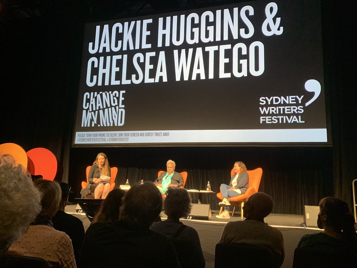 hnass57's tweet photo. Happening now at @SydWritersFest.
QUEENS @drcwatego #jackiehuggins
I can listen and learn from these incredible women all day long
#SydneyWritersFestival https://t.co/XBsEkAuLKh