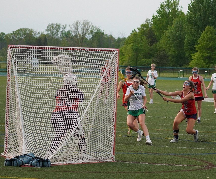 4 goals Lew-Port goals in a row in 1:58 of the second half have given the Lancers an 8-7 lead! Massaro, Persinger 2, Ryan.
Now Lucia Sanchez makes it 9-7. Timeout NT with 18:54 left.
Photos by <a href="/LarrySidelines/">Larry Sidelines</a>