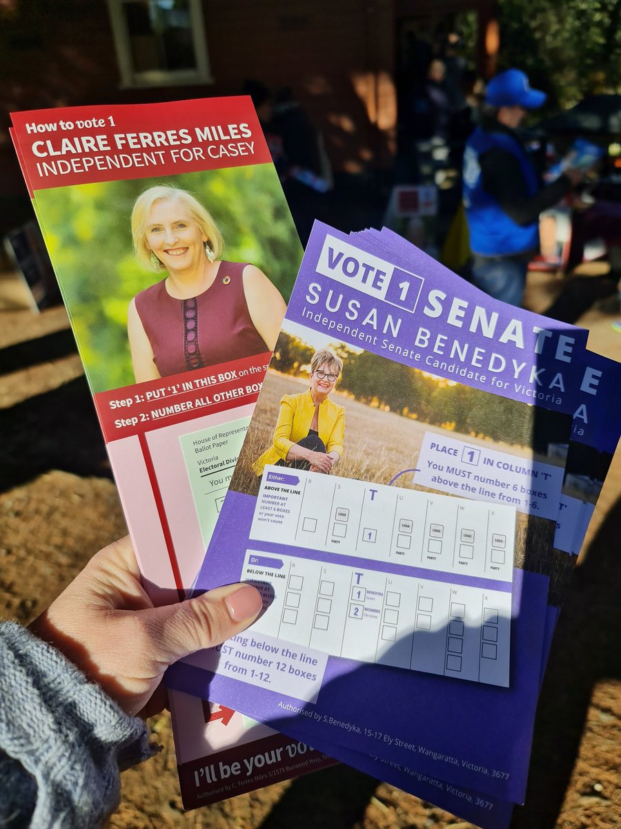 #auspol <a href="/Claire4Casey/">Claire Ferres Miles - Independent for Casey</a> @SusanBenedyka