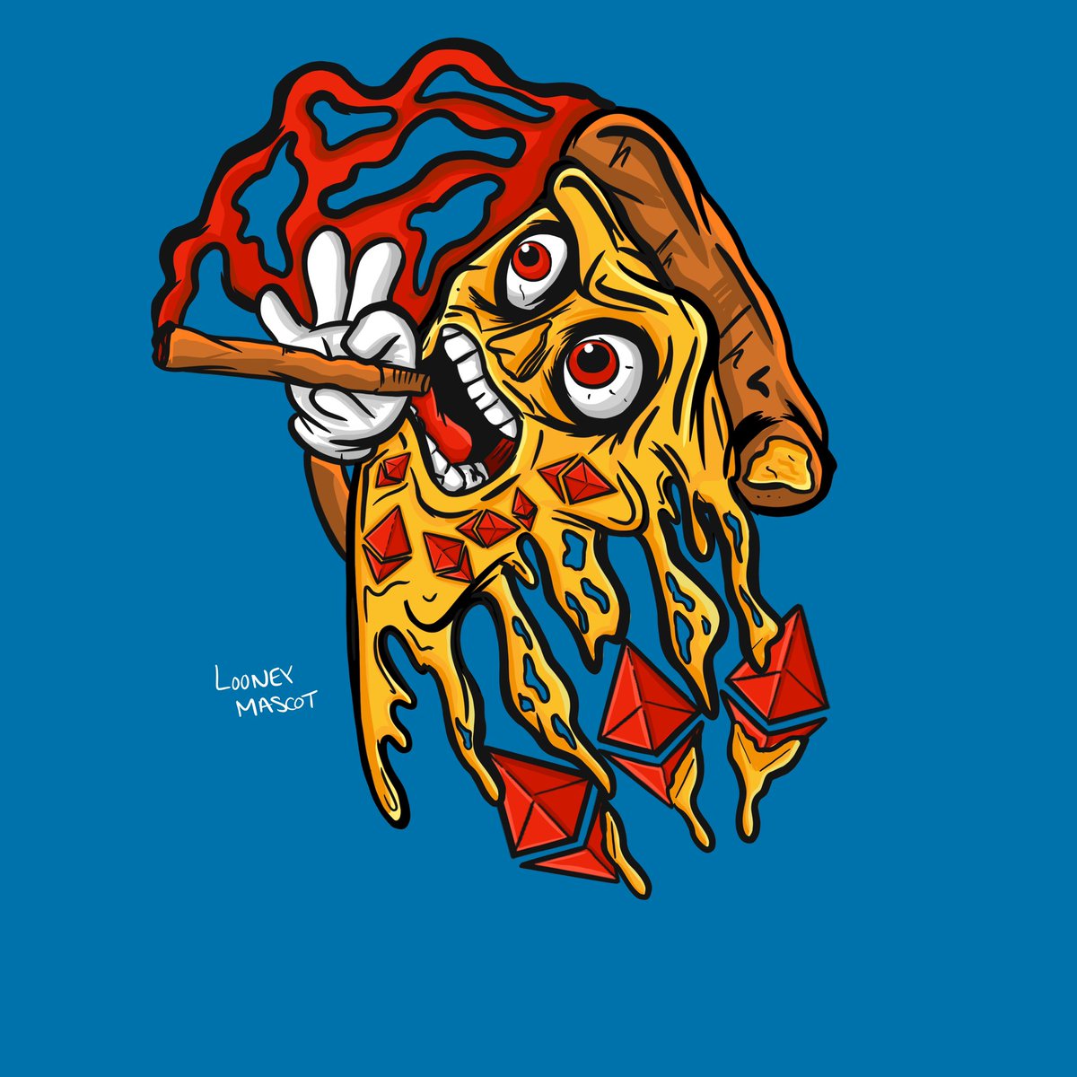 LooneyMascot's tweet photo. It’s Friday so I want to do a #NFTGiveaway!

This was one of the first #nfts I created! I have 48/50 and want to give one away every hour until I go to bed! 

🤪 Follow @LooneyMascot 

🤪Tag 3 Friends

🤪Retweet and ❤️ 

🤪 Comment your ETH wallet address or DM me it! https://t.co/GXuEGjlr3F