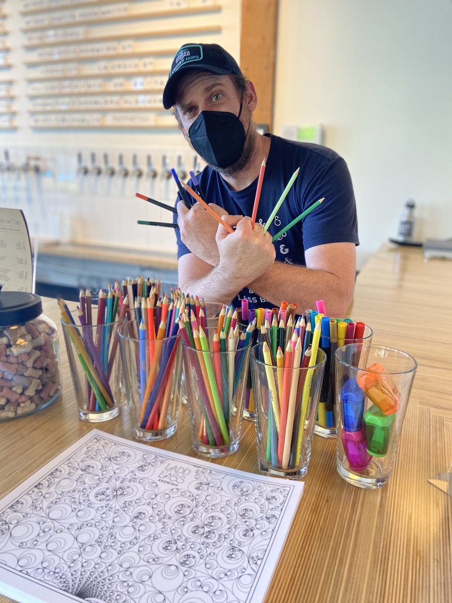 LaddandLass's tweet photo. WE’LL supply the colored pencils and markers.🎨 YOU’LL stop by for a pint and unleash your creative genius.🍺
**Get your entries in by 9pm on Saturday, 5/21**
PRIZES WILL BE AWARDED to the Brewer’s Choice and People’s Choice winners.🏆
#SeattleBeerWeek #ColoringContest https://t.co/49yrSYjJ6E