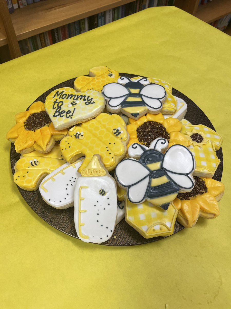 BurnetColts's tweet photo. Baby Shower for Ms. Sanchez!! So fun!! #MommyToBee #Congrats #BabyShower Thank you Mrs. Sevilla, Ms. Benavidez, Ms. Freeman for all you did to help put this event together. ❤️🐝😁 https://t.co/TDhU8yJRNW